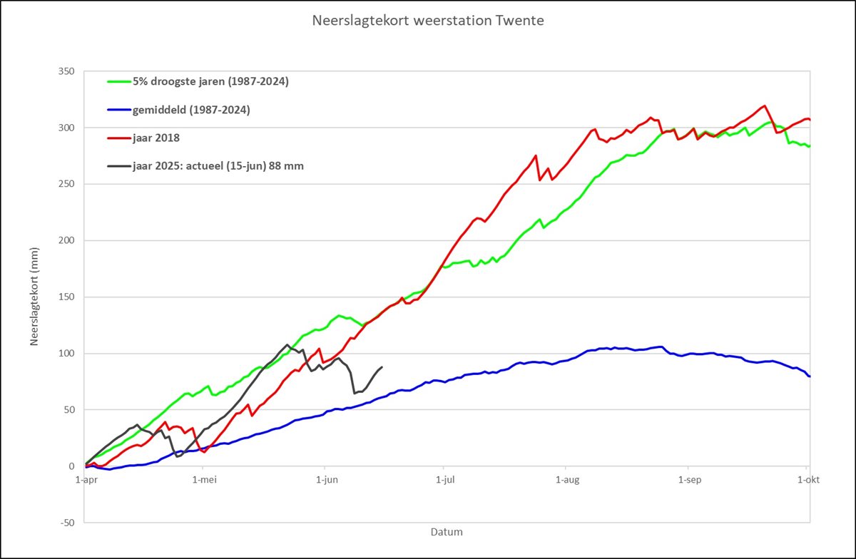 Neerslagtekort Twente 17 juni