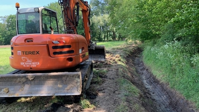 Graafwerk bij de Lange Matenbeek