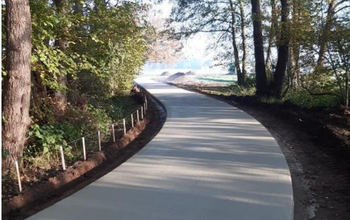 NIeuw fietspad Veldbrakenweg Hardenberg