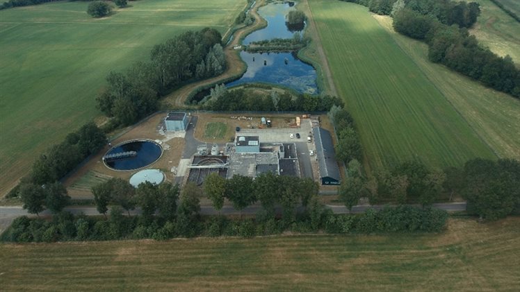 Luchtfoto zuivering Ootmarsum