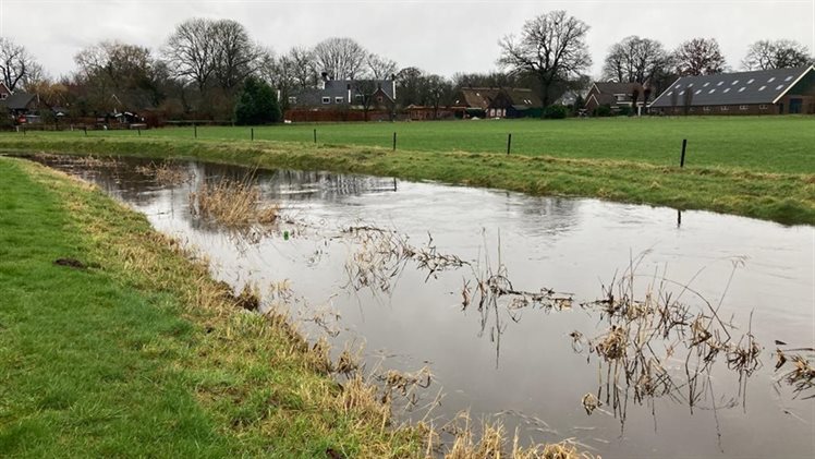 Hoog water in Drenthe