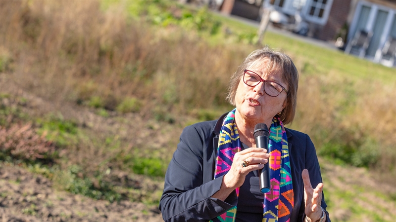 Dankwoord van dagelijks bestuurslid Nettie Aarning aan de samenwerkingspartners en omwonenden