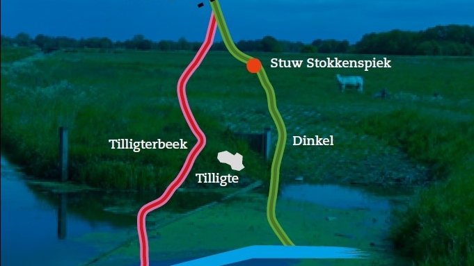 kaart Beneden Dinkelgebied