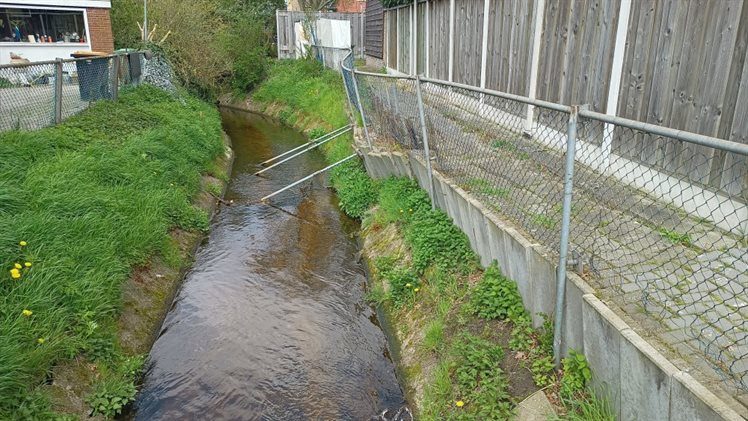 verzakte oevers bij Berflobeek