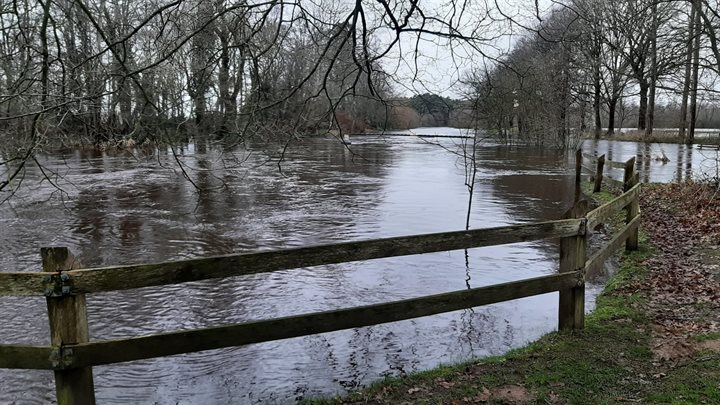 Hancate hoog water