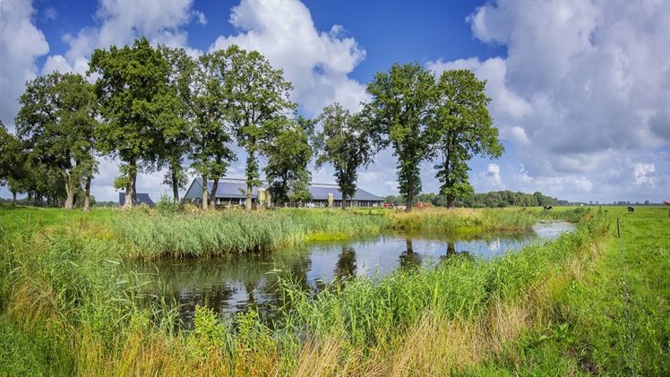 Boer Jansen bedrijf aan water