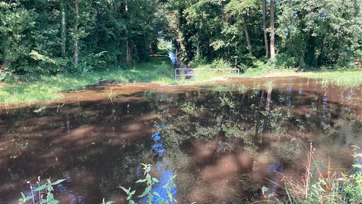 Middensloot Weerselo hoog water