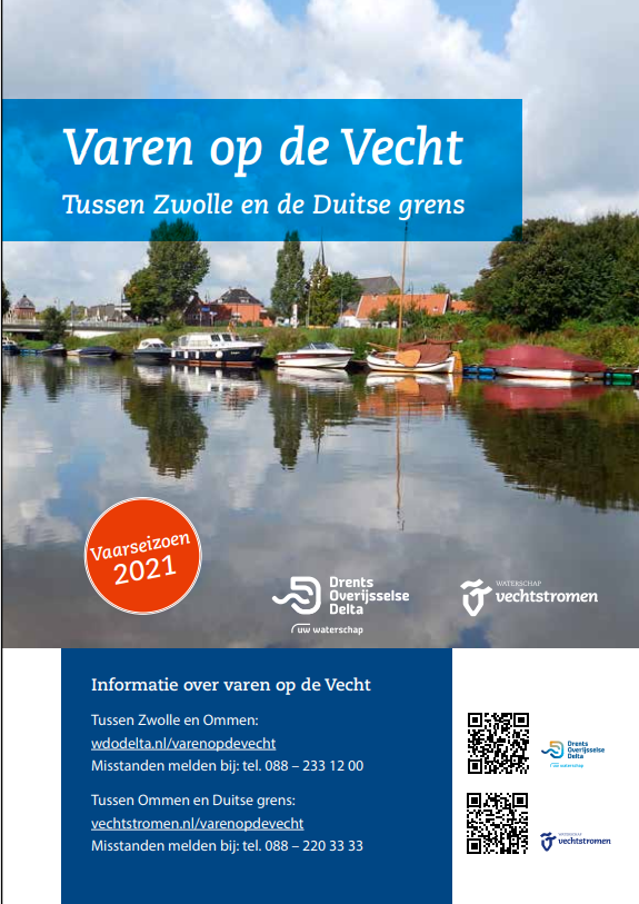 Varen op de Vecht tussen Ommen en de Duitse grens Vechtstromen