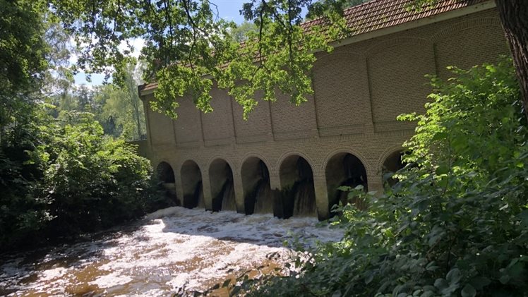 achterzijde schuivenhuisje