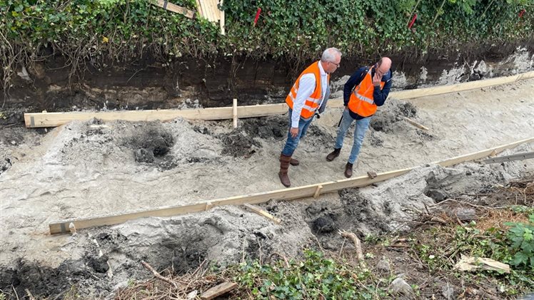in de Drienerbeek bij de vondst