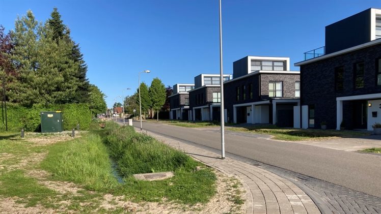 Luttermolenveld beek en woningen