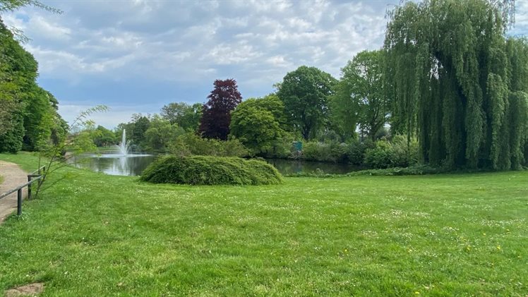 Gemaal Coevorden vijver en grindpad