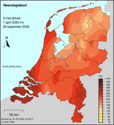 Neerslagtekort nederland kaart 2 okto