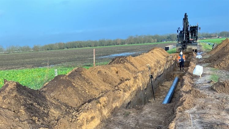 Persleiding onder de grond