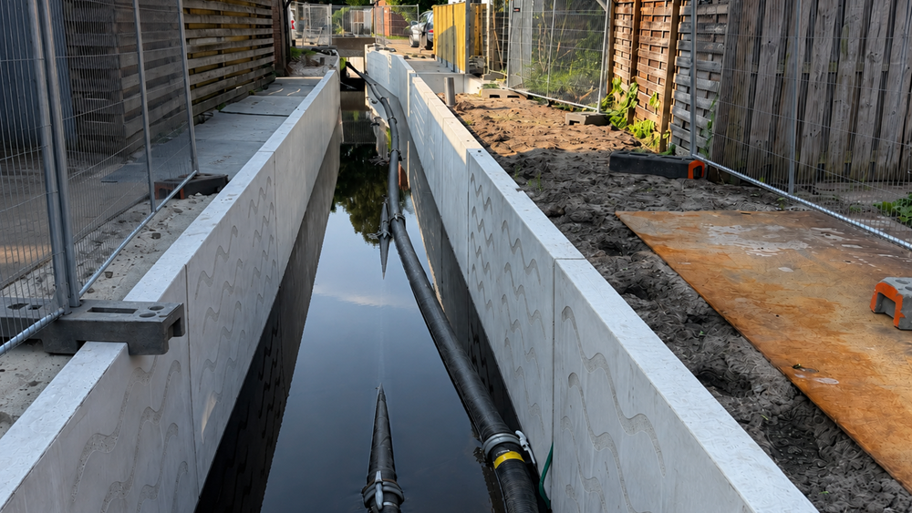 Voortgang werkzaamheden Berflobeek traject Anthoniusstraat-Rudolfstraat