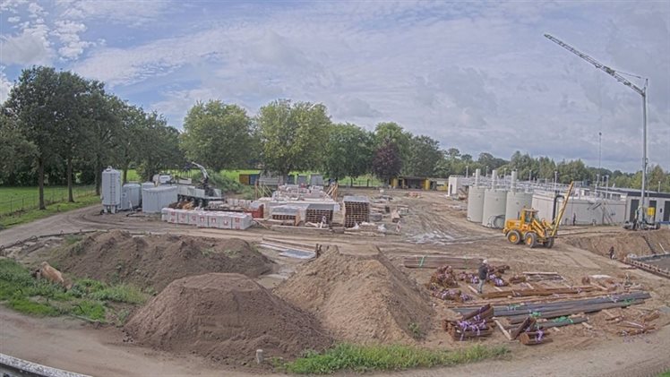 bouwterrein nieuwe zuivering