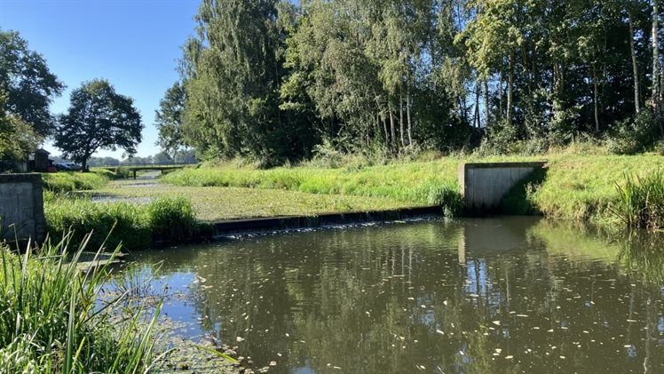 stuw in de Geelebeek